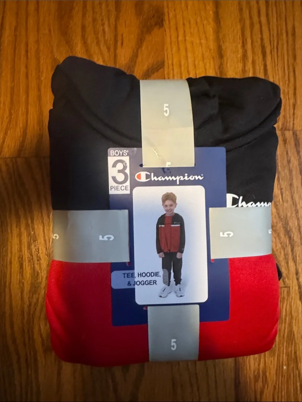 Champion Boys 3-Piece Athletic Set - Red & Navy